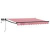 vidaXL Manuell utvidbar markise med LED-lamper 3 x 2,5 m