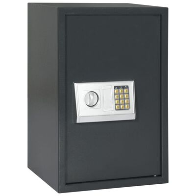 vidaXL Digital safe mørkegrå 40x35x60 cm