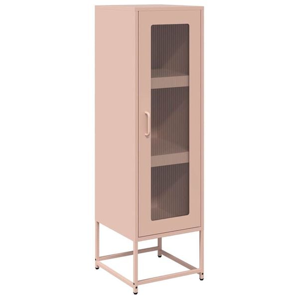 vidaXL Highboard Rosa 36x39x123 cm Kaldvalset st&aring;l