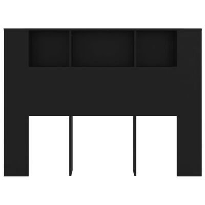 vidaXL Sengegavlskap svart 140x18,5x104,5 cm