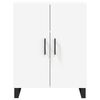 vidaXL Highboard hvit 69,5x34x180 cm konstruert tre