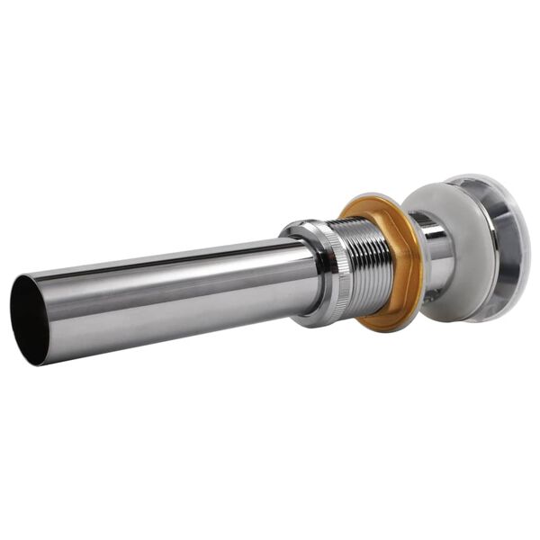 vidaXL Pop-up Vaskeavløp rustfritt stål