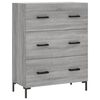 vidaXL Highboard gr&aring; sonoma 69,5x34x180 cm konstruert tre