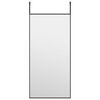 vidaXL D&oslash;rspeil svart 30x60 cm glass og aluminium