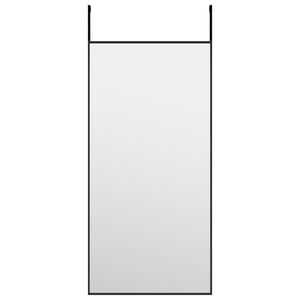 vidaXL D&oslash;rspeil svart 30x60 cm glass og aluminium