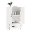vidaXL Highboard hvit 69,5x31x115 cm konstruert tre