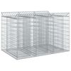 vidaXL Gabion hevet seng 2 stk. 150 x 100 x 100 cm Galvanisert st&aring;l
