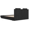 vidaXL Sengestamme med hodegatt Svart Eik 160 x 200 cm Konstruert tre