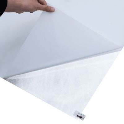 vidaXL Vindusfilm statisk frostet gjennomsiktig hvit 45x1000 cm PVC