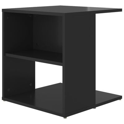vidaXL Sidebord høyglans svart 45x45x48 cm sponplate