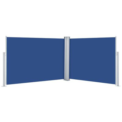 vidaXL Uttrekkbar sidemarkise 100x1000 cm blå