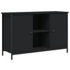 vidaXL TV-benk svart 100x35x65 cm konstruert tre