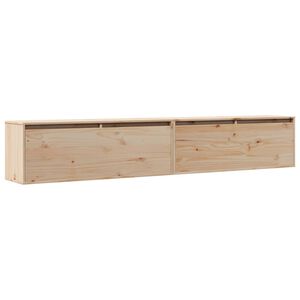 vidaXL Veggskap 2 stk 100x30x35 cm heltre furu