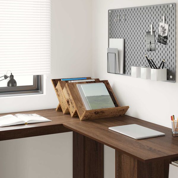 vidaXL Magasinreol Gammelt tre 53 x 40 x 28.5 cm Konstruert tre