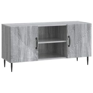vidaXL TV-skap Gr&aring; sonoma 102 x 34,5 x 50 cm Konstruert tre