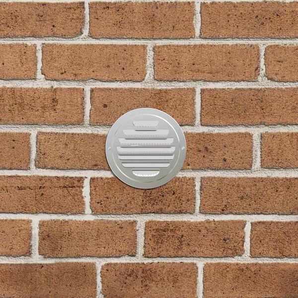 vidaXL Luftventildeksler 4 pcs s&oslash;lv 80 mm Rustfritt St&aring;l