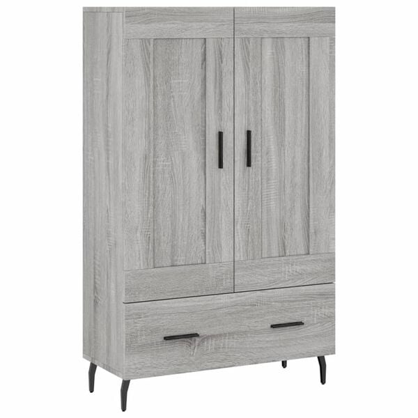 vidaXL Highboard gr&aring; sonoma 69,5x31x115 cm konstruert tre