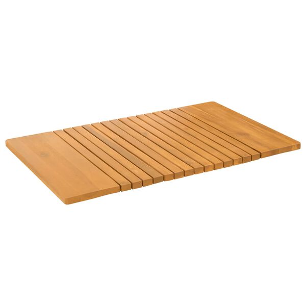 vidaXL Badematte Ensfarget Brun 59 x 40 cm tre