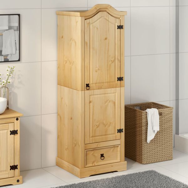 vidaXL Garderobe Corona 55x52x170 cm heltre furu