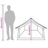 vidaXL Campingtelt 2 personer brun vanntett