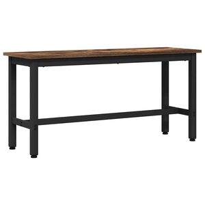 vidaXL Spisebenk R&oslash;kt eik 100 x 32,5 x 48,5 cm