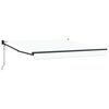 vidaXL Innvendbar Markise Hvit 350 x 250 cm Polyester og aluminium