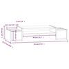 vidaXL Monitorstativ 70x27,5x15 cm heltre furu