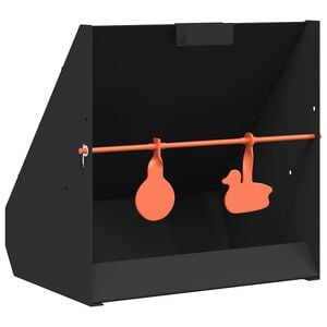 vidaXL Kulefanger Svart 31 x 23 x 31,5 cm St&aring;l