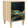vidaXL Nattbordskap WIJHE Sonoma eik 36 x 33 x 50 cm Konstruert tre