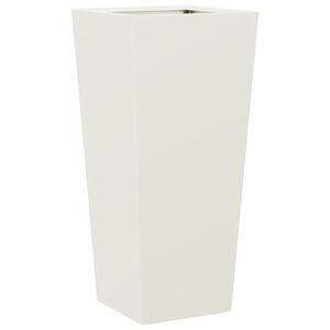vidaXL Plantekasse hvit 35x35x75 cm st&aring;l