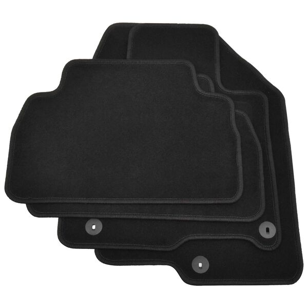 vidaXL Motorbil Teppet Svart stoff