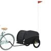 vidaXL Sykkelvogn svart 45 kg jern