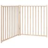 vidaXL Hundeport sammenleggbar 3 paneler 150 cm heltre gran