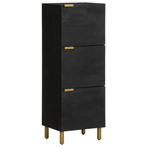 vidaXL Highboard svart 40x33x110 cm konstruert tre