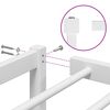 vidaXL Sengeramme i metall hvit 75x190 cm