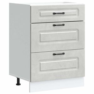 vidaXL Kj&oslash;kken underskap Kalmar betonggr&aring; konstruert tre