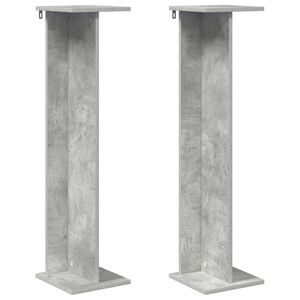 vidaXL Planteholder BetongGr&aring; 25 x 25,5 x 100,5 cm Konstruert tre