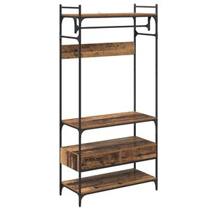 vidaXL Garderobeskap Gammelt tre 89 x 39 x 184.5 cm Konstruert tre