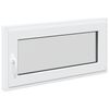 vidaXL Kj&oslash;levindu RISOR 100 x 50 cm PVC og glass Hvit