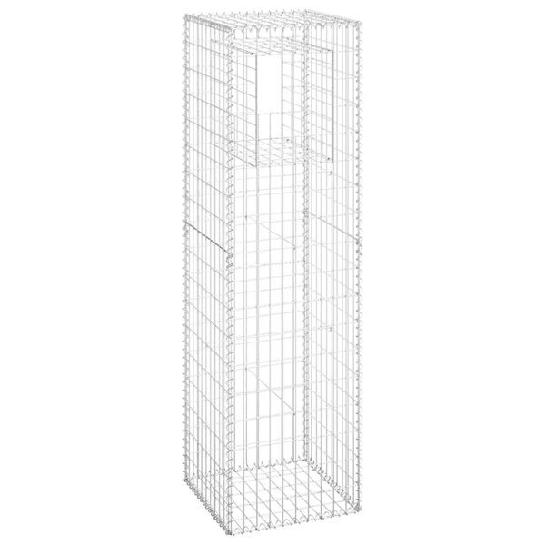 vidaXL Gabionstolpe 50x50x180 cm jern