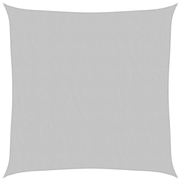 vidaXL Solseil lysegrå 3,6x3,6 m 100% polyester oxford