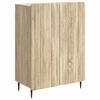 vidaXL Serviesskap Sonoma eik 66 x 34,5 x 92 cm Konstruert tre