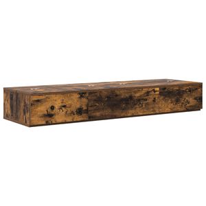 vidaXL Studiobord R&oslash;kt Eik 110 x 40 x 19,5 cm Konstruert tre