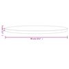 vidaXL Bordplate rund hvit &Oslash;90x3 cm heltre furu