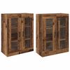 vidaXL Vegghengte skap 2 stk. Gammelt tre 69,5 x 34 x 90 cm