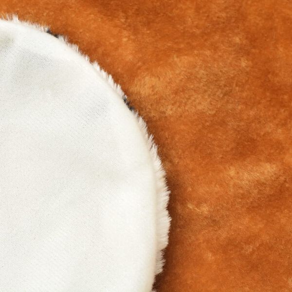 vidaXL Løveteppe plysj 205 cm brun