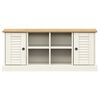 vidaXL Skobenk VIGO hvit 106x35x45 cm heltre furu