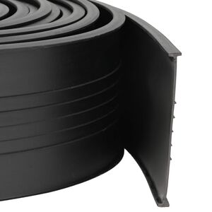 vidaXL Garasje D&oslash;r Tetning Svart 70 x 6 mm 4,5 m PVC