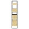 vidaXL Bokhylle 4 niv&aring;er 100x30x140 cm heltre furu