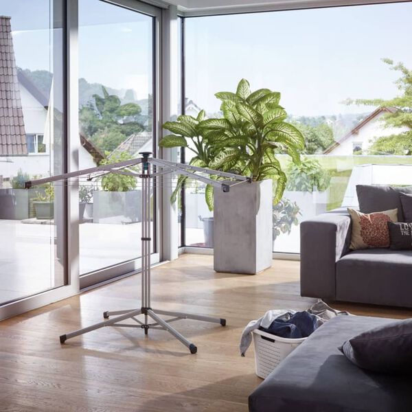 Leifheit Roterende t&oslash;rkestativ LinoPop-Up 140 med deksel